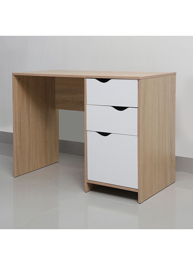 DANUBE HOME Spence Study Desk With 2 Drawer Computer Table Office Desk Workstation Modern PC Laptop Gaming Table Wooden Study Table For Home Office White  - Image 5