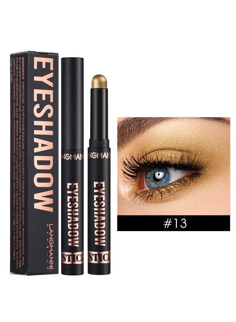 LANGMANNI Waterproof Long-Lasting Eyeshadow Stick with Shimmer and Matte Finish(#13) - Image 1