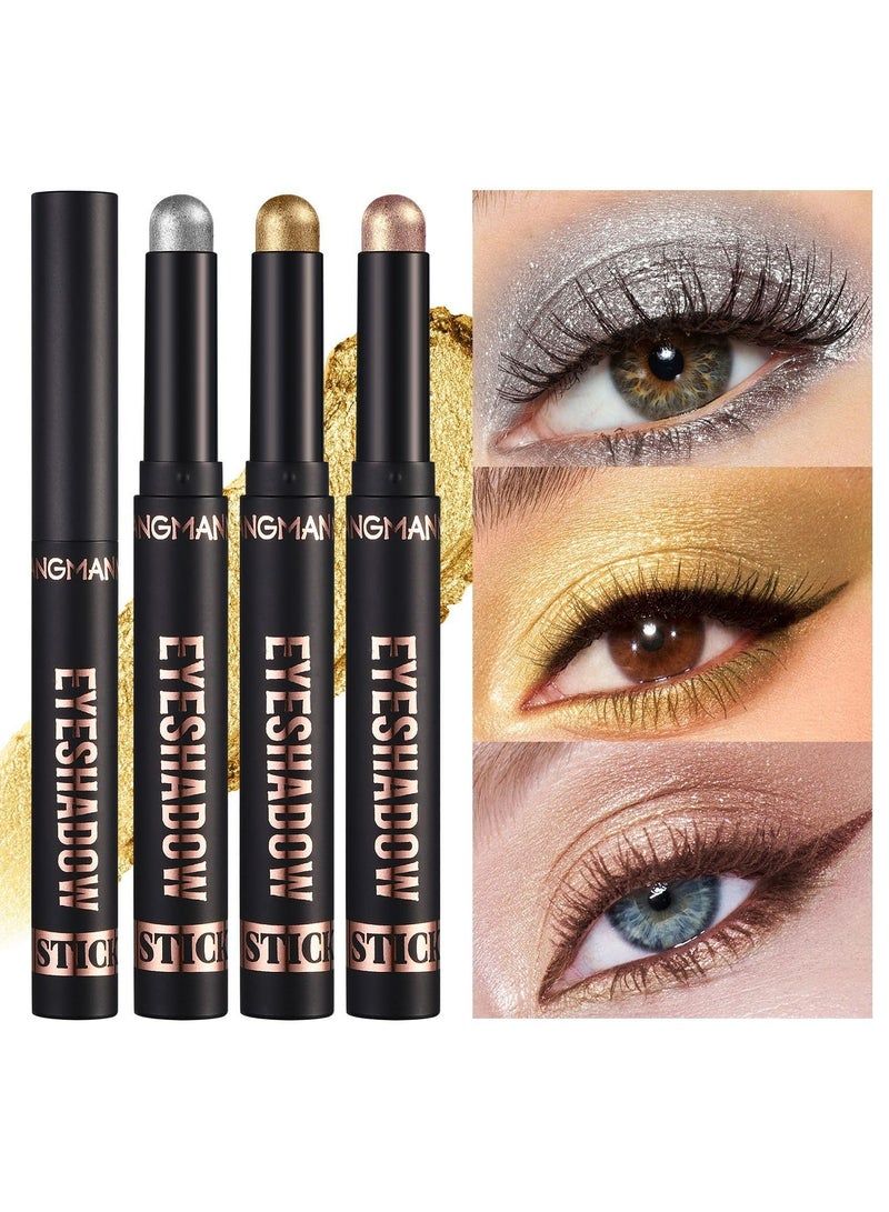 LANGMANNI Waterproof Long-Lasting Eyeshadow Stick with Shimmer and Matte Finish(#13) - Image 2