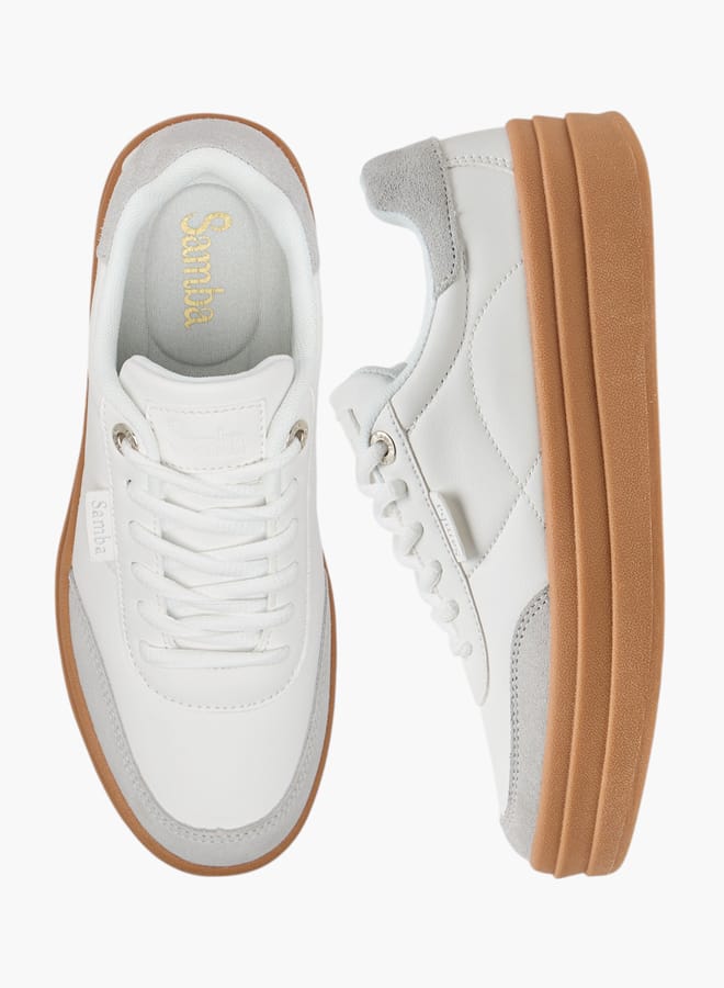 سامبا أحذية رياضية نسائية بشريط دانتيل وجوانب مبطنة - Image 2