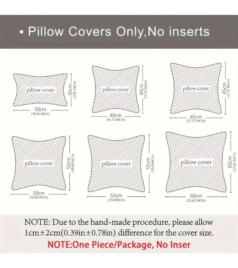 Brown Lamb Wool 2pcs Pillowcase Soft Comfortable Zipper Closure Machine Washable For Living Room Sofa Bedroom Car Office Thanksgiving Christmas Gift - Image 3