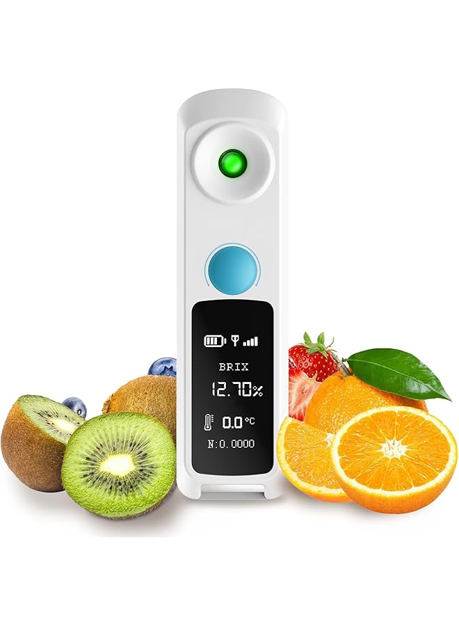 PROMASS promass Digital Brix Refractometer 0-32% Range Brix Meter, ±0.1% Precision, Bluetooth Digital Coffee Densitometer Coffee Concentration Refractometer, Range 0-32% Brix Meter TDS 0-26%  - Image 1