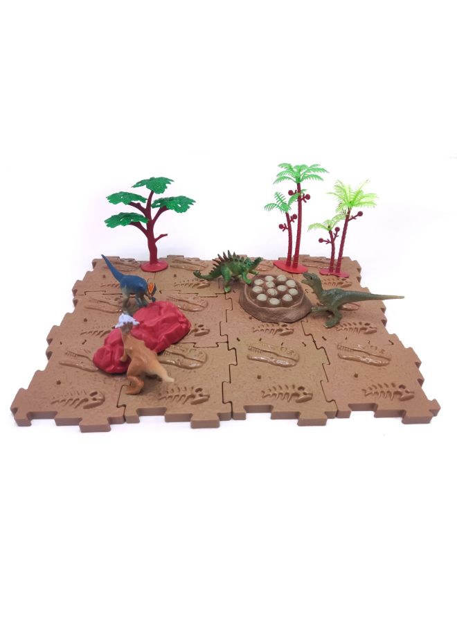 A Variety Of Sand Table Scene Ornaments Dinosaur Farm Animals Coconut Tree Accessories Children's Simulation Model Toys-Color:Short Trunk (can Be Opened) 9g  - Image 4