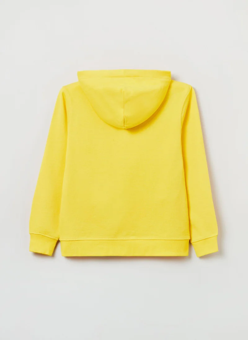 او في اس Ovs Cotton Full-Zip Sweatshirt With Hood