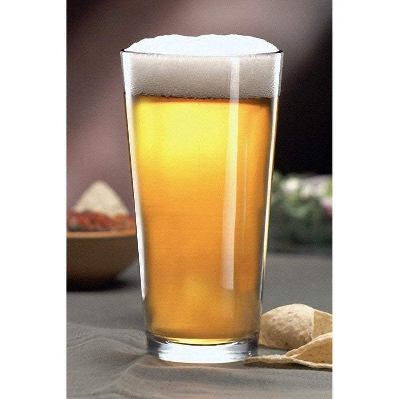 Libbey Pint Glass with DuraTuff Rim (1639HT), 16oz - Set of 4 - Image 4