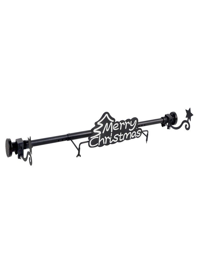 Ridota Christmas Garland Hanger for Front Door Adjustable 34-48 Inch, Over The Door No Drill Garland Holder with Heavy Duty 22lb Capacity, Includes Merry Christmas Sign for Outdoor Holiday Decor - Image 1