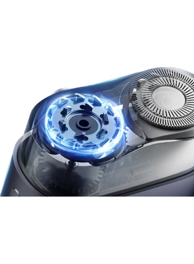 Mijia Electric Shaver S600 [Portable For Travel], Xiaomi Razor, Metal Body, Brushless Motor, Floating Ceramic Blade, Genuine Leather Protective Case - Image 2