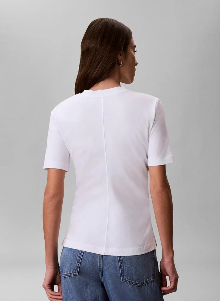 Calvin Klein Jeans Ruched Slim Monogram T-Shirt