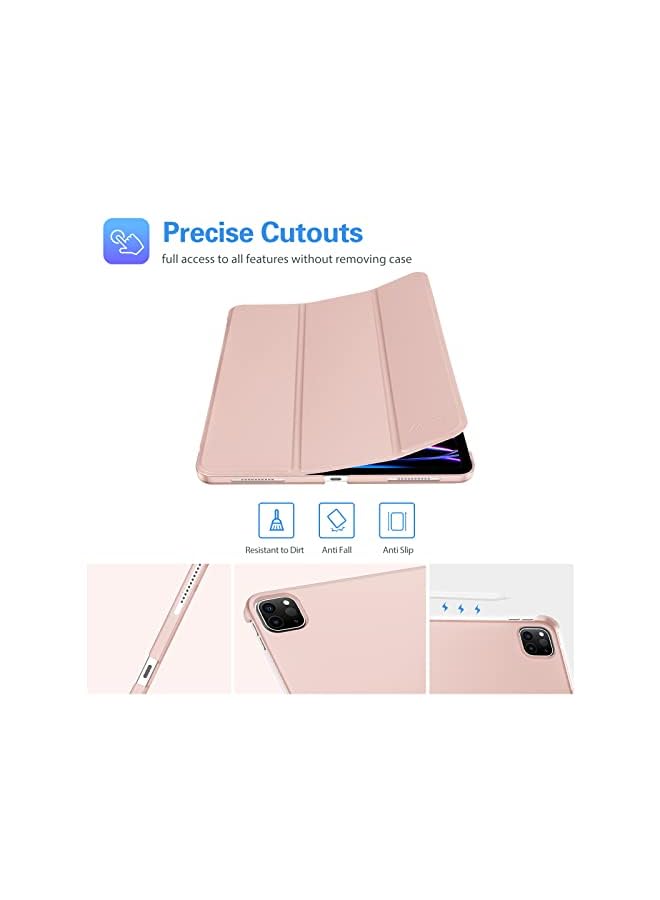 Procases iPad Pro 11 Inch Case 2022/2021 / 2020/2018, Slim Stand Hard Back Shell Smart Cover for iPad Pro 11 Inch 4th Generation 2022 / 3rd Gen 2021/ 2nd Gen 2020 / 1st Gen 2018 -Pink - Image 5