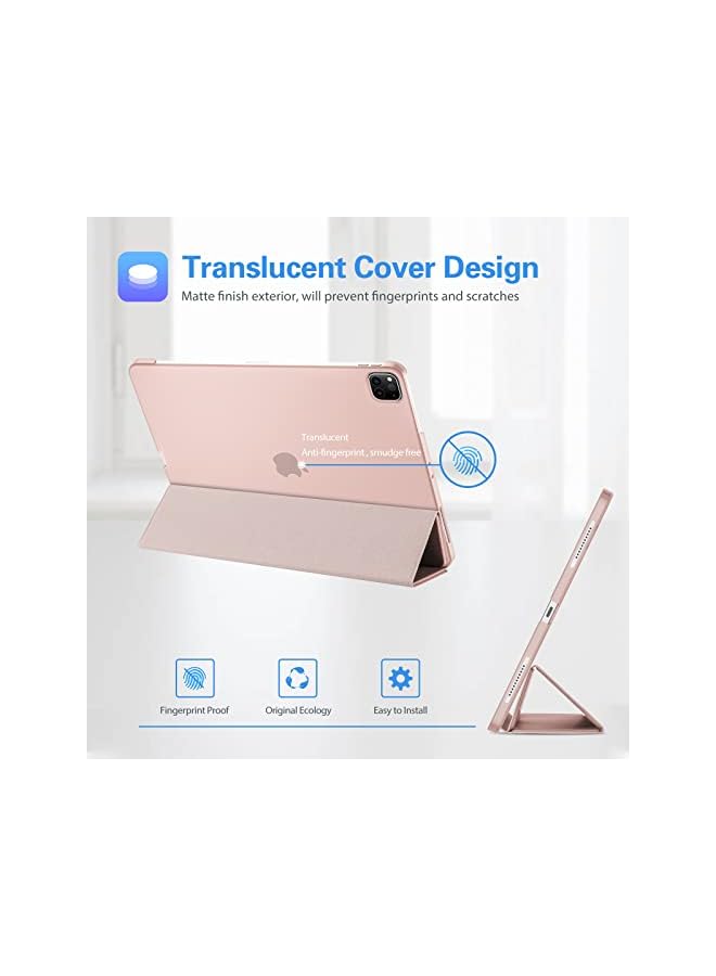 Procases iPad Pro 11 Inch Case 2022/2021 / 2020/2018, Slim Stand Hard Back Shell Smart Cover for iPad Pro 11 Inch 4th Generation 2022 / 3rd Gen 2021/ 2nd Gen 2020 / 1st Gen 2018 -Pink - Image 3