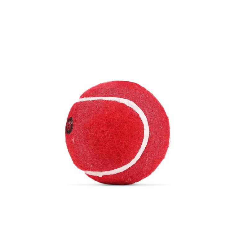 COSCO Cotton Tuff Cricket Tennis Ball (Pack of 6, Red) - Image 2