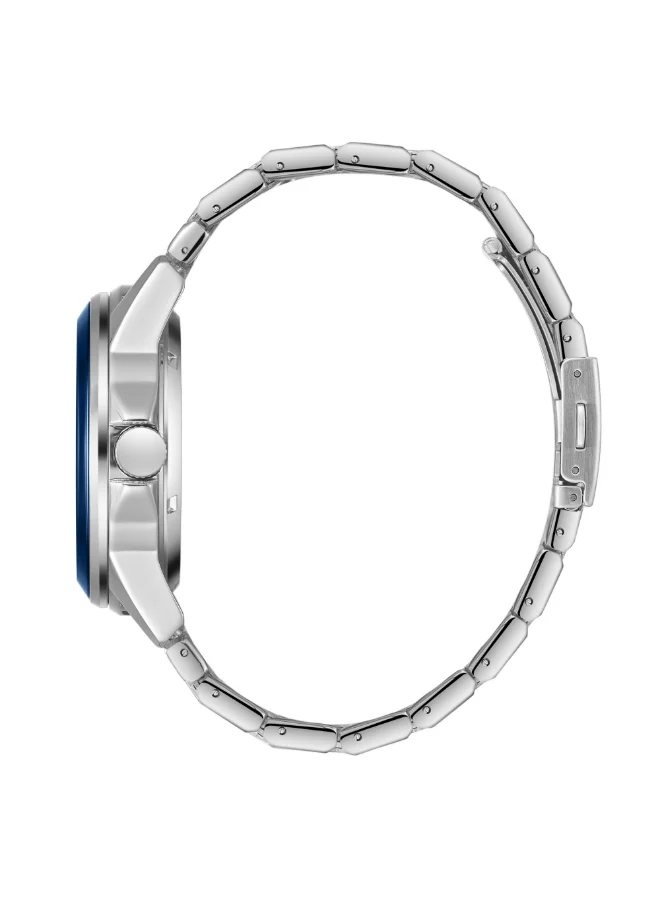 Slazenger Men's Automatic  Display Watch With Silver Metal Strap - SL.9.2413.1.04