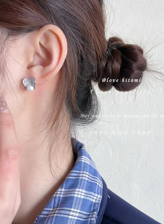Faux Pearl Stud Earrings