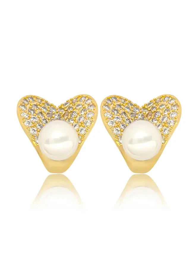 Take Two  Faux Pearl Stud Earrings for Women | Best Price UAE