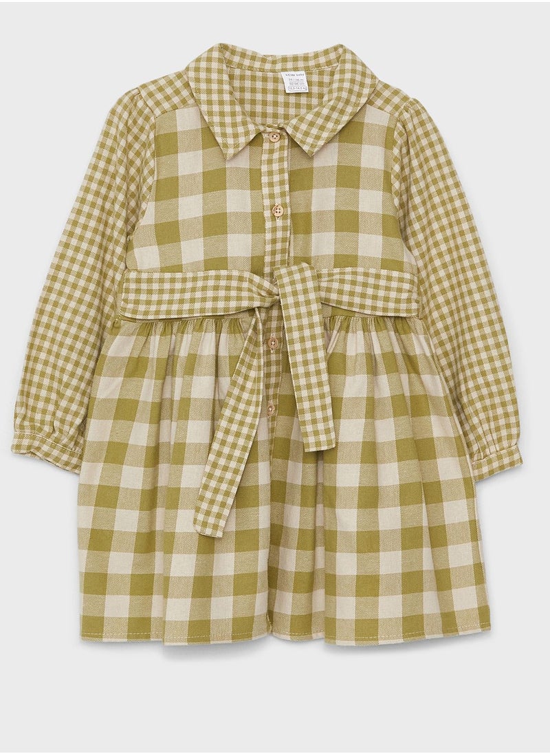 LC WAIKIKI - Infant Gingham Belted Dress - Image 1