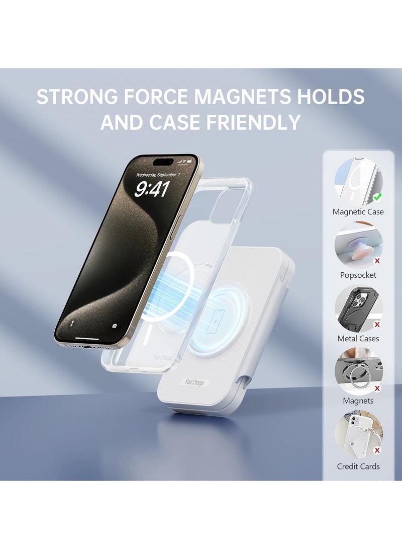 Travel Portable Charger iPhone  Watch Wireless Fast Charging Station: Charging Pad for Apple Devices iPhone 16 15 14 13 12 Pro Max Plus - iWatch Series  Airpods 3 2 Pro - Image 2