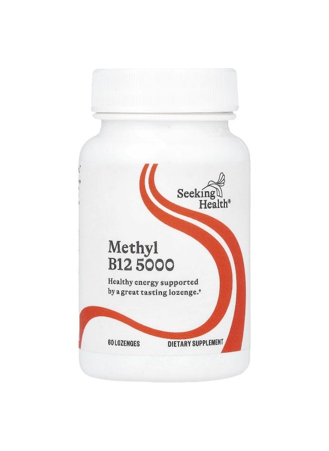 Seeking Health Seeking Health, Methyl B12 5000, 5,000 mcg, 60 Lozenges  - Image 1