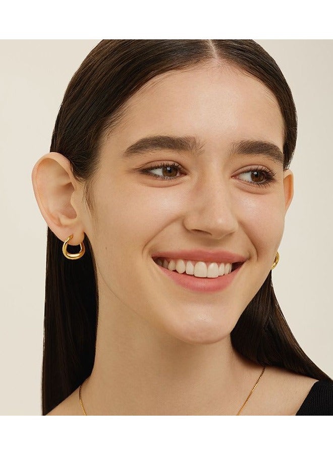 أقراط معدنية متموجة - Image 4