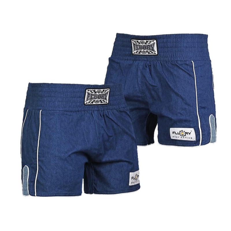 FLUORY Muay Thai Shorts Boxer Shorts Boxing Trunks Kick Martial Arts Training Gym Clothing for Men Women Professional Boxing - Image 1