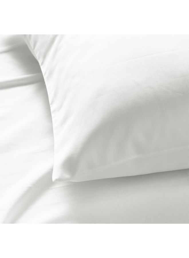 BYFT Orchard Exclusive (White) Single Size Flat Sheet and Pillow covers (Set of 2Pcs) Cotton Percale Weave, Soft and Luxurious, High Quality Bed linen-180TC - Image 5