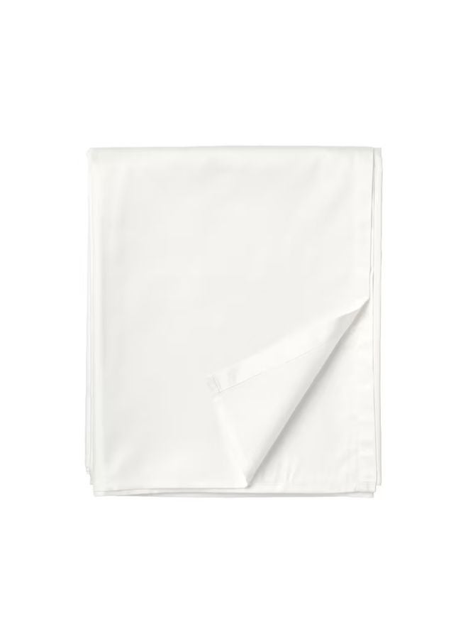 BYFT Orchard Exclusive (White) Single Size Flat Sheet and Pillow covers (Set of 2Pcs) Cotton Percale Weave, Soft and Luxurious, High Quality Bed linen-180TC - Image 2