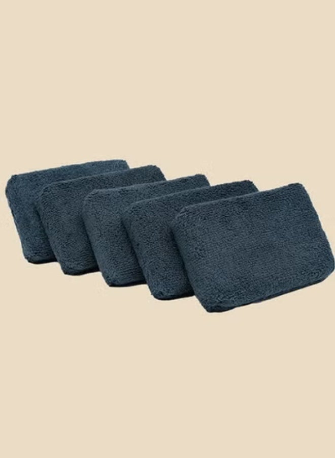 COYO Premium Grade Microfiber Detailing Applicator Sponges - Versatile Detailing Tool, Extra Absorbent, Able to Withstand Numerous Uses, Grey (5-Pack) - Image 1