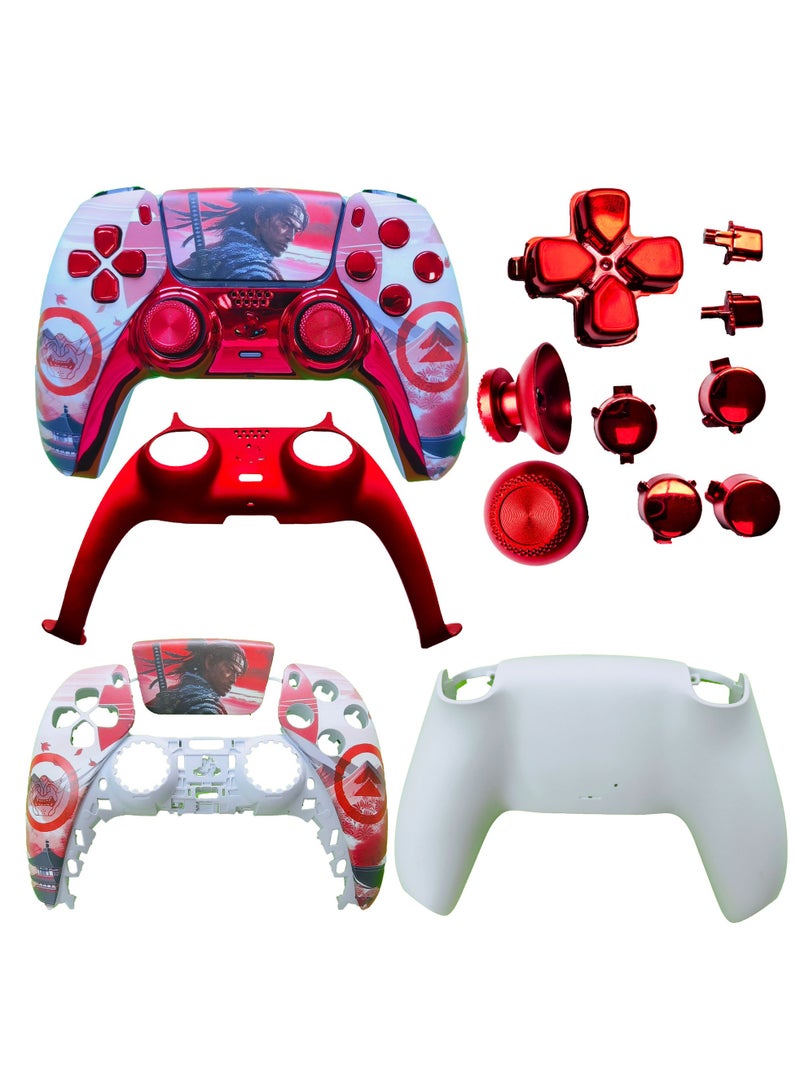 general PS5 gamepad shell replacement upper and lower cover handle shell button set all-round protection - Image 1