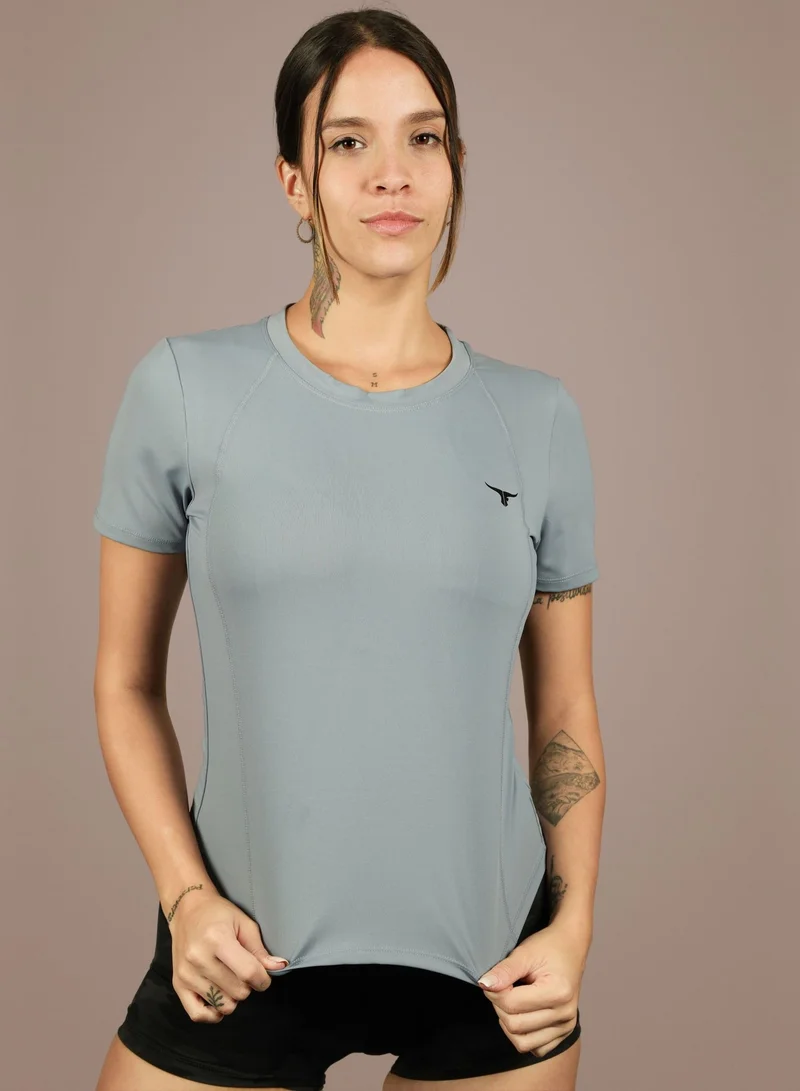 THUGFIT THUGFIT KittyHawk Ladies T-Shirt - Blue Gray