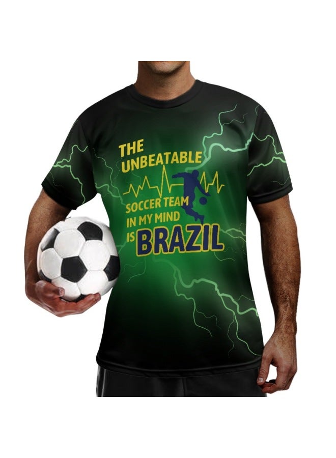 Ysfk0020a1 Brazil Bz6-1 Short Sleeve Football Jersey - Image 1