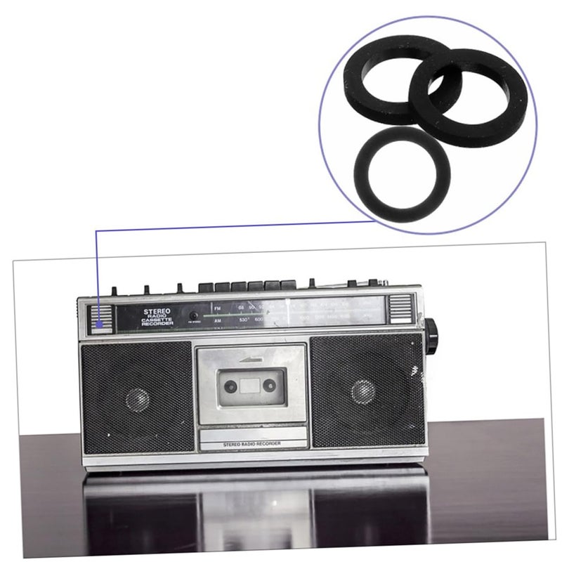3Pcs Idler Pulley Drive Belt 1 8x1 8cm For Recorder Cassette Tape Machine Portable CD Player Accessory - Image 3