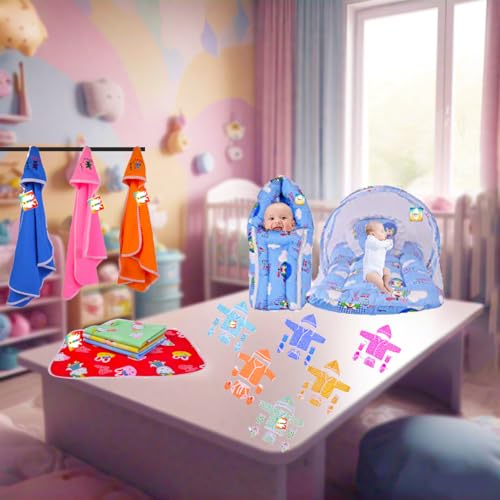 Bantoo 33 in 1 New Born Baby Products All | Gift Packs | Maternity Kit | Baby Shower | Infants Grooming | Baby Bedding | Clothes | Essential Items | Gifts Combo | Boys & Girls (0-6 Months) - Image 4
