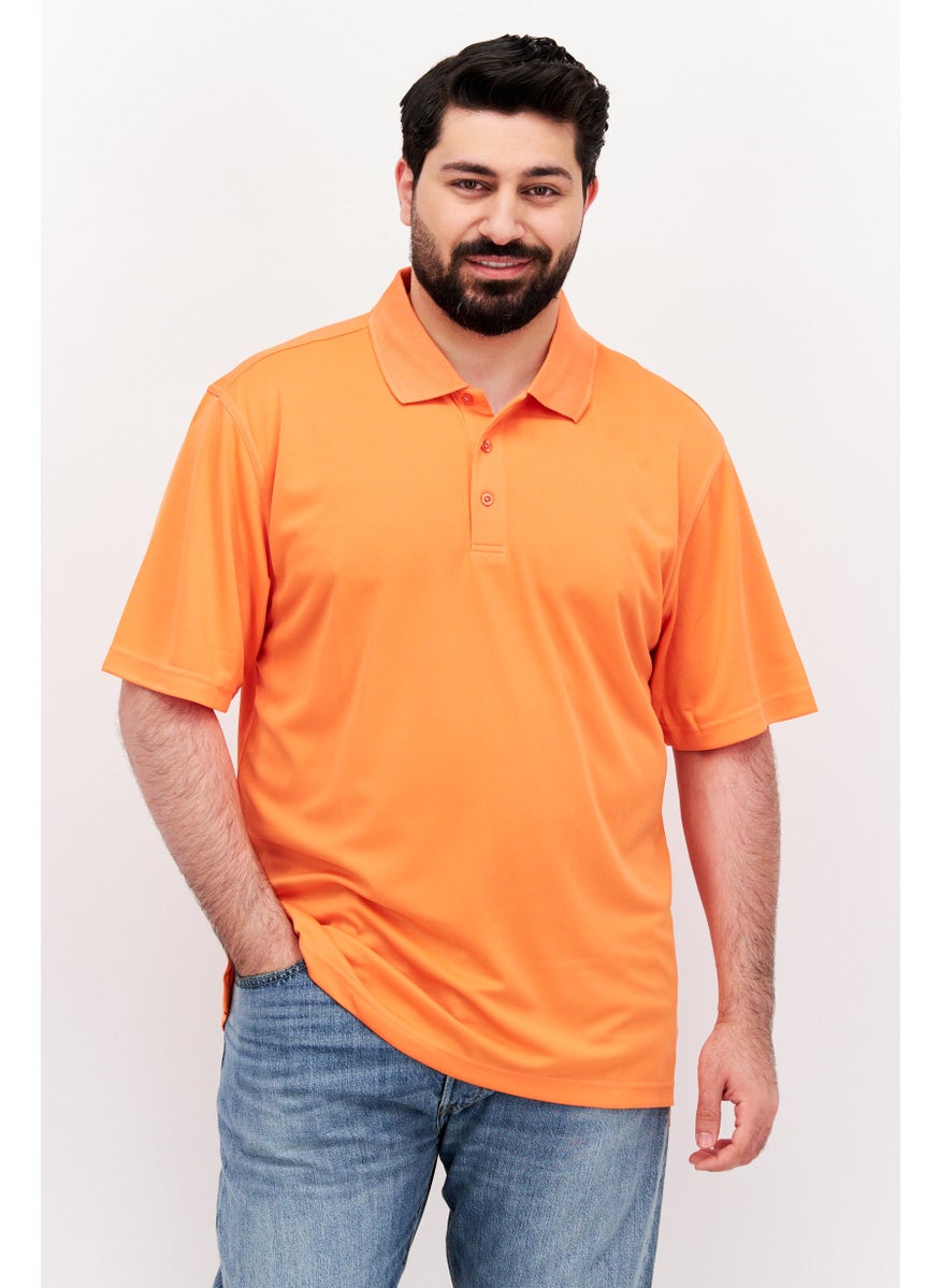 Men Regular Fit Short Sleeve Plain Polo Shirt, Orange - pzsku/Z64CDF6E5A51656DD0F16Z/45/_/1732780791/b0a8a86d-b9e6-4d0d-b7bc-65d7dea2ad4b