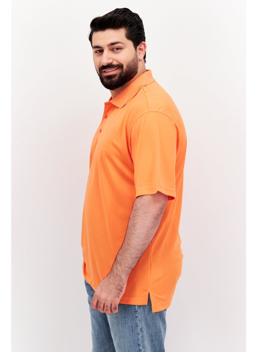 Men Regular Fit Short Sleeve Plain Polo Shirt, Orange - pzsku/Z64CDF6E5A51656DD0F16Z/45/_/1737295967/45a71164-b85f-4693-bcae-bfdc1fff66d8