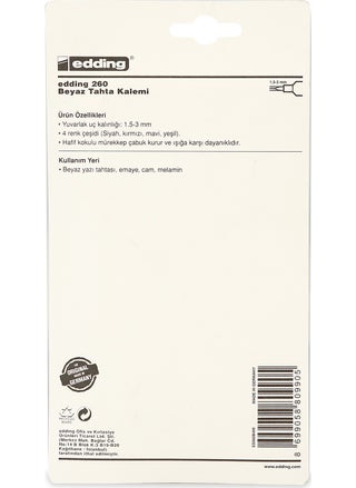 Edding Blackboard Pen 260/4 PCS Mixed  - Image 3