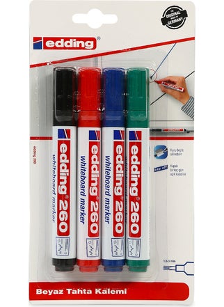 Edding Blackboard Pen 260/4 PCS Mixed  - Image 1