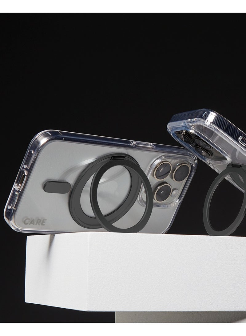 PanzerGlass حافظة هاتف CARE من PanzerGlass® لهاتف Apple iPhone 16 مع قاعدة مغناطيسية سوداء، حماية مختبرة ضد السقوط، بلاستيك معاد تدويره، ضمان ضد الاصفرار، حماية معززة للكاميرا - Image 5