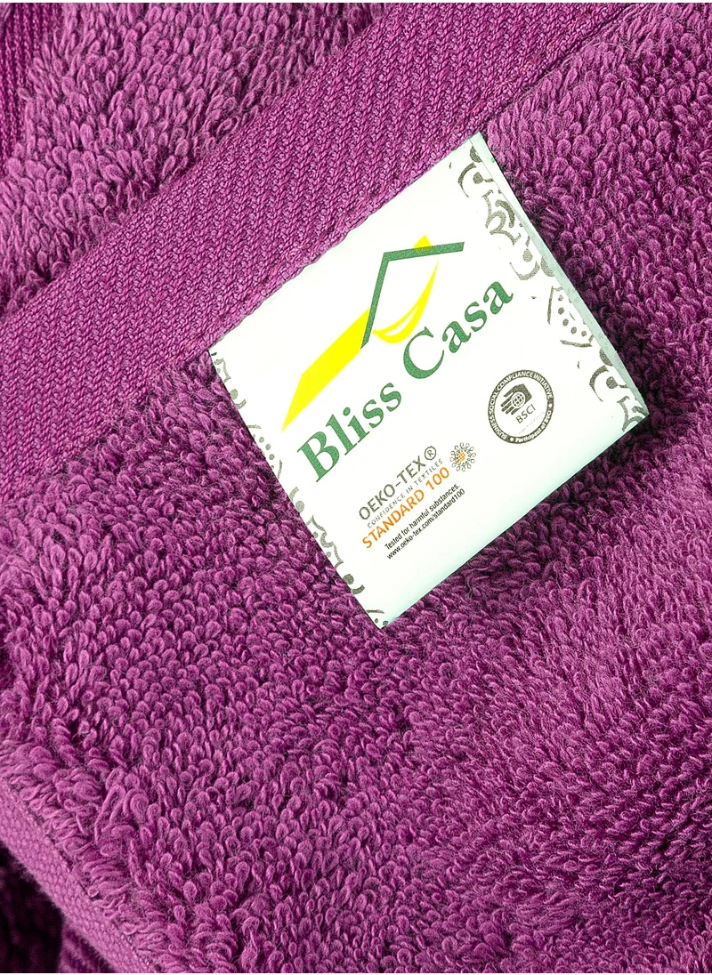 Bliss Casa Bliss Casa 4-Piece Bath Towels, 100% Combed Cotton 550 GSM Superior Quality, Quick Dry Highly Absorbent Thick Soft Hotel Towles for Bath And Spa Bathroom Towel Set 70x140cm