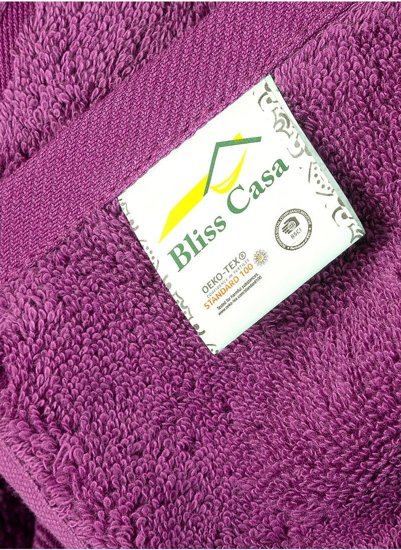 Bliss Casa Bliss Casa 4-Piece Bath Towels, 100% Combed Cotton 550 GSM Superior Quality, Quick Dry Highly Absorbent Thick Soft Hotel Towles for Bath And Spa Bathroom Towel Set 70x140cm  - Image 2