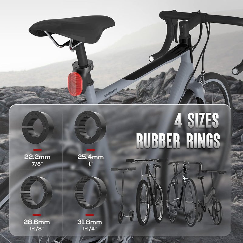 typecase Airtag Bike Mount - Hidden Bicycle Seatpost Mount for Apple Airtags & Garmin Varia - Image 4