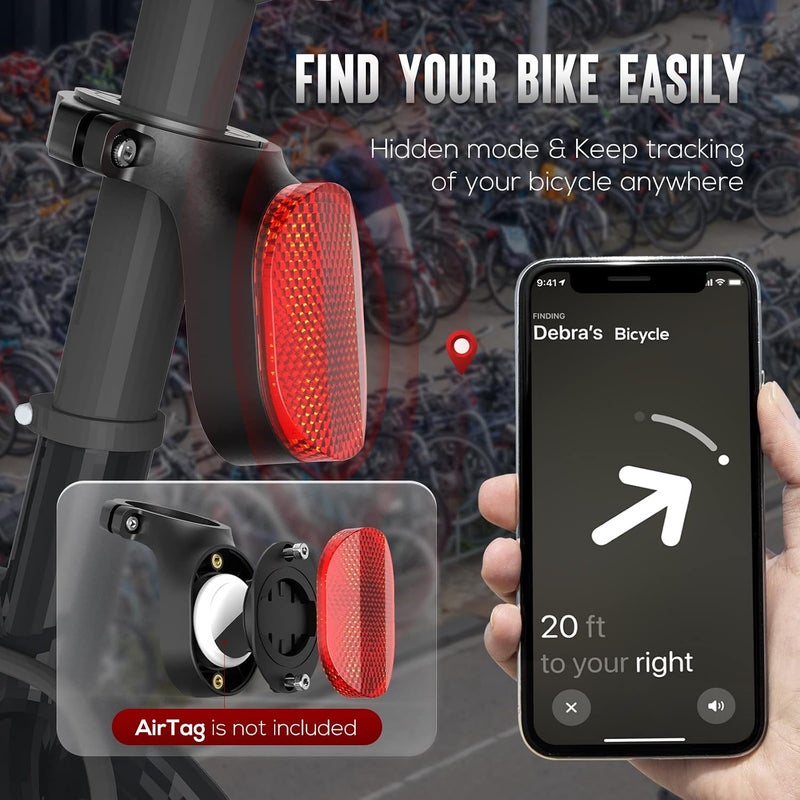 typecase Airtag Bike Mount - Hidden Bicycle Seatpost Mount for Apple Airtags & Garmin Varia - Image 2