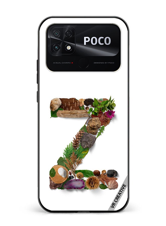 VR CREATIVE Protective Case Cover For Xiaomi Poco C40 Alphabet Z Design Multicolour - Image 1