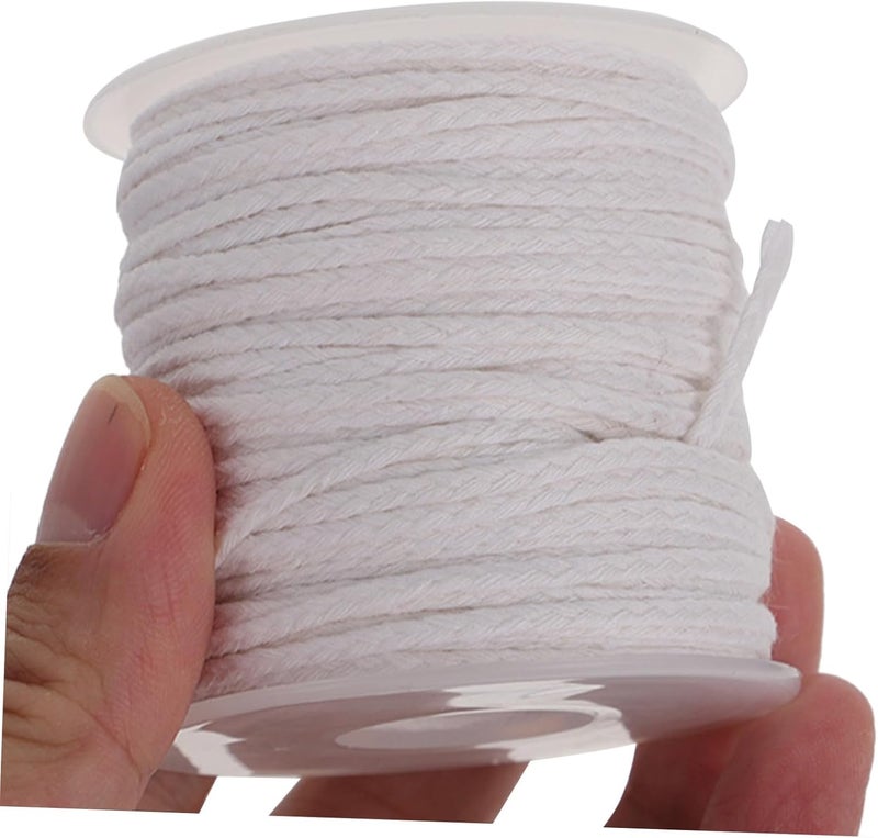 DOITOOL 3 Rolls Cotton Wicks for Oil Lamps and Candle Making 61m Braided Cotton Cord Replacement for Kerosene Lanterns DIY Craft Spool for Home Candle Crafting - Image 4