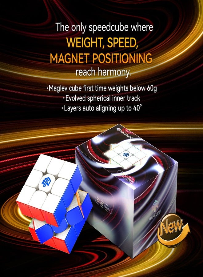 GANCUBE GANSPUZZLE GAN15 Maglev UV, Speed Cube 3x3 Magnetic Speedcube for Kids Adults 2024 Flagship - Image 3