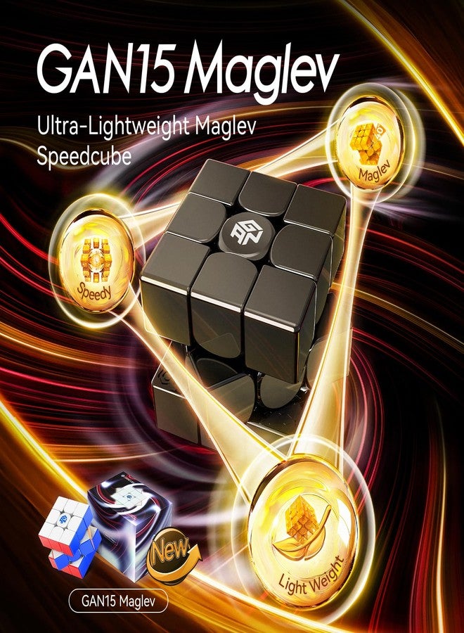 GANCUBE GANSPUZZLE GAN15 Maglev UV, Speed Cube 3x3 Magnetic Speedcube for Kids Adults 2024 Flagship - Image 2