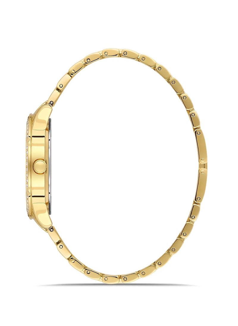 OMAX - Omax Women's Luxury Gold Luxury Wristwatch, Watches for Women, Stainless Watches, Steel Band, Round Dial, Waterproof Watch, 1 Year Warranty - Image 1