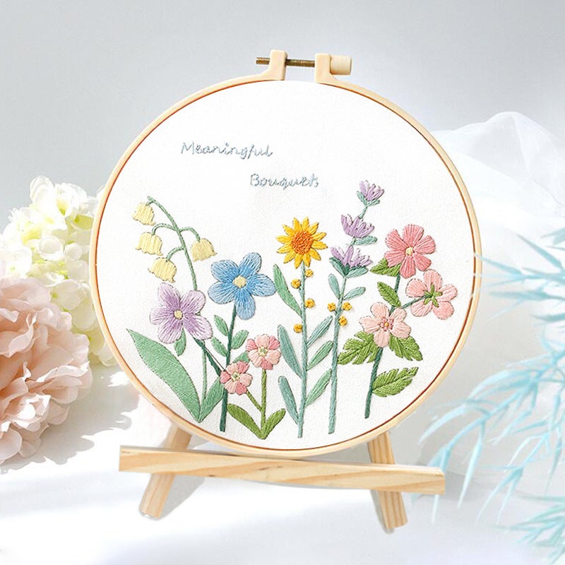 New Embroidery Diy Simple Beginner Training Material Package Su Embroidery Hunan Embroidery Cross Stitch French Production Beginner - Image 1