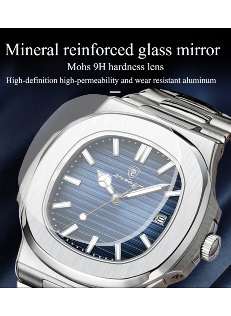 POEDAGAR Man Watch Waterproof Luminous Men's Watch Quartz-40.5mm  - Image 3
