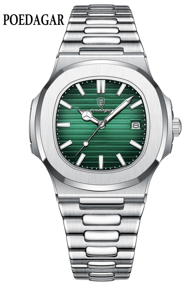 پوداجار ساعة الرجل ساعة رجالية مضيئة مقاومة للماء كوارتز - 40.5 ملم - Image 1