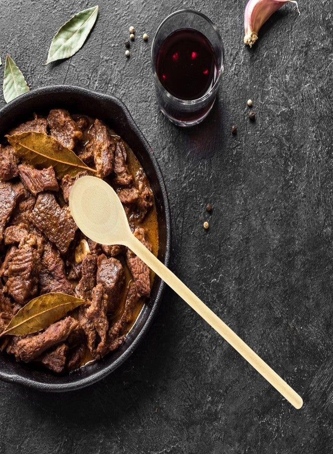 Fackelmann 056751 Ragoul Spoon, Wooden Spoon with Long Handle, Large Wooden Spoon, Kitchen Utensil, Wood, 30 x 4.5 cm - Image 2