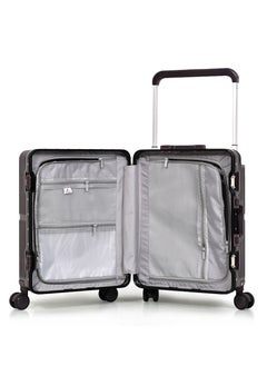 MORANO Morano Modern Carry-on Aluminum Frame Polycarbonate Luggage with Four Universal Wheels and Combination Lock (Burgundy) Size: 35 CM X 24 CM X 55 CM  - Image 4